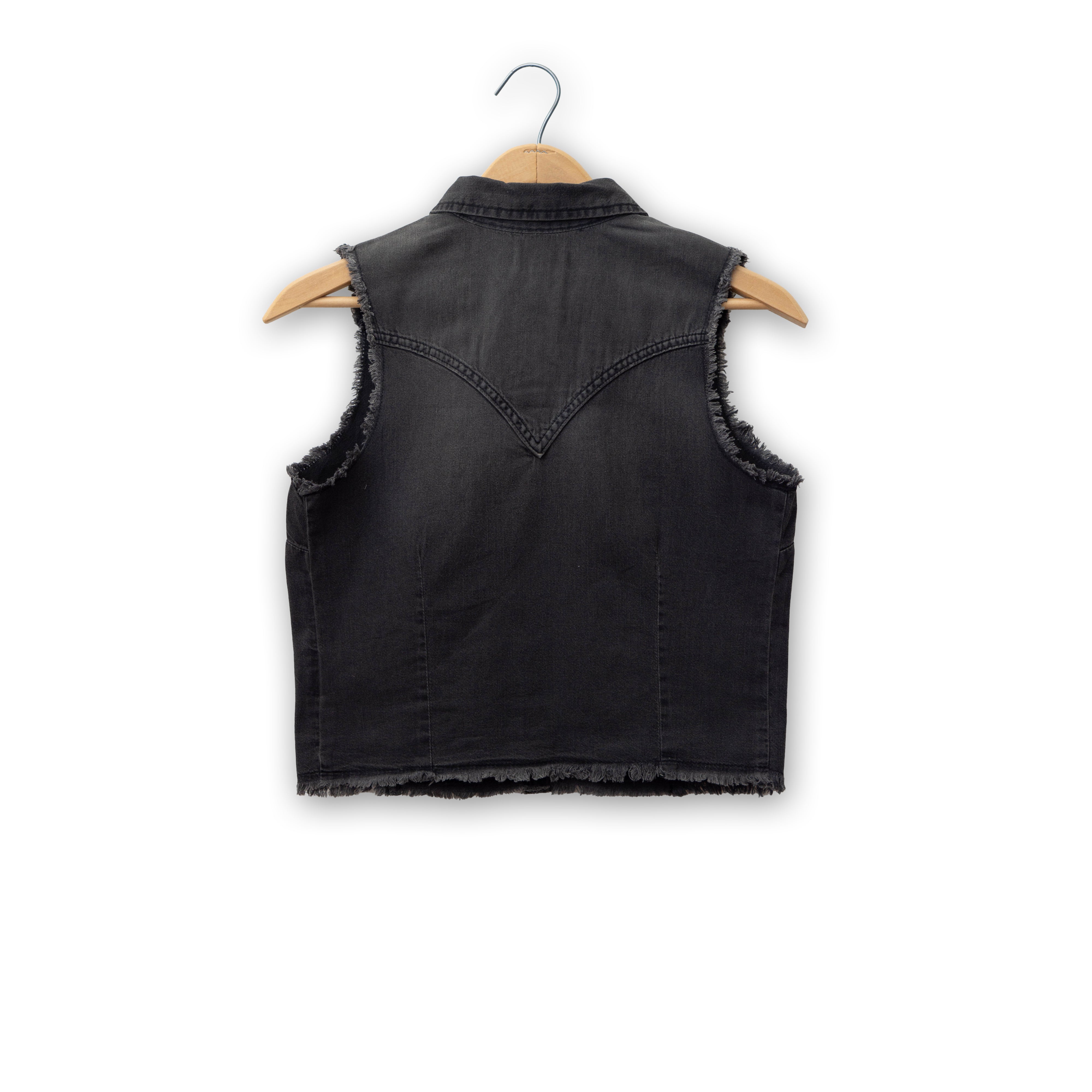 Women's Denim Sleeveless Snap Shirt by Wrangler #112362281