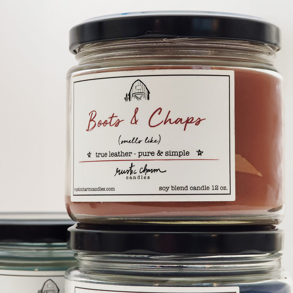 Boots & Chaps Candle by Rustic Charm