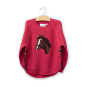 Youth Knit Horse Sweater by Cotton & Rye #CRG217PK