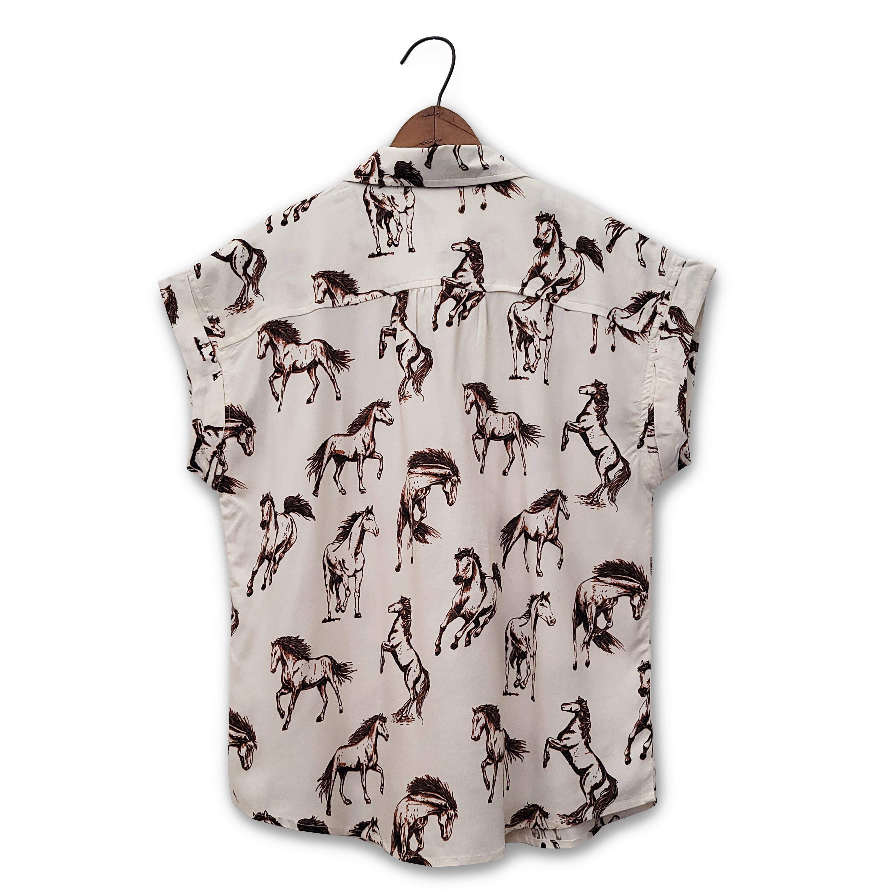 Stunner Stallion Print Shirt by Cotton & Rye #CRW918N