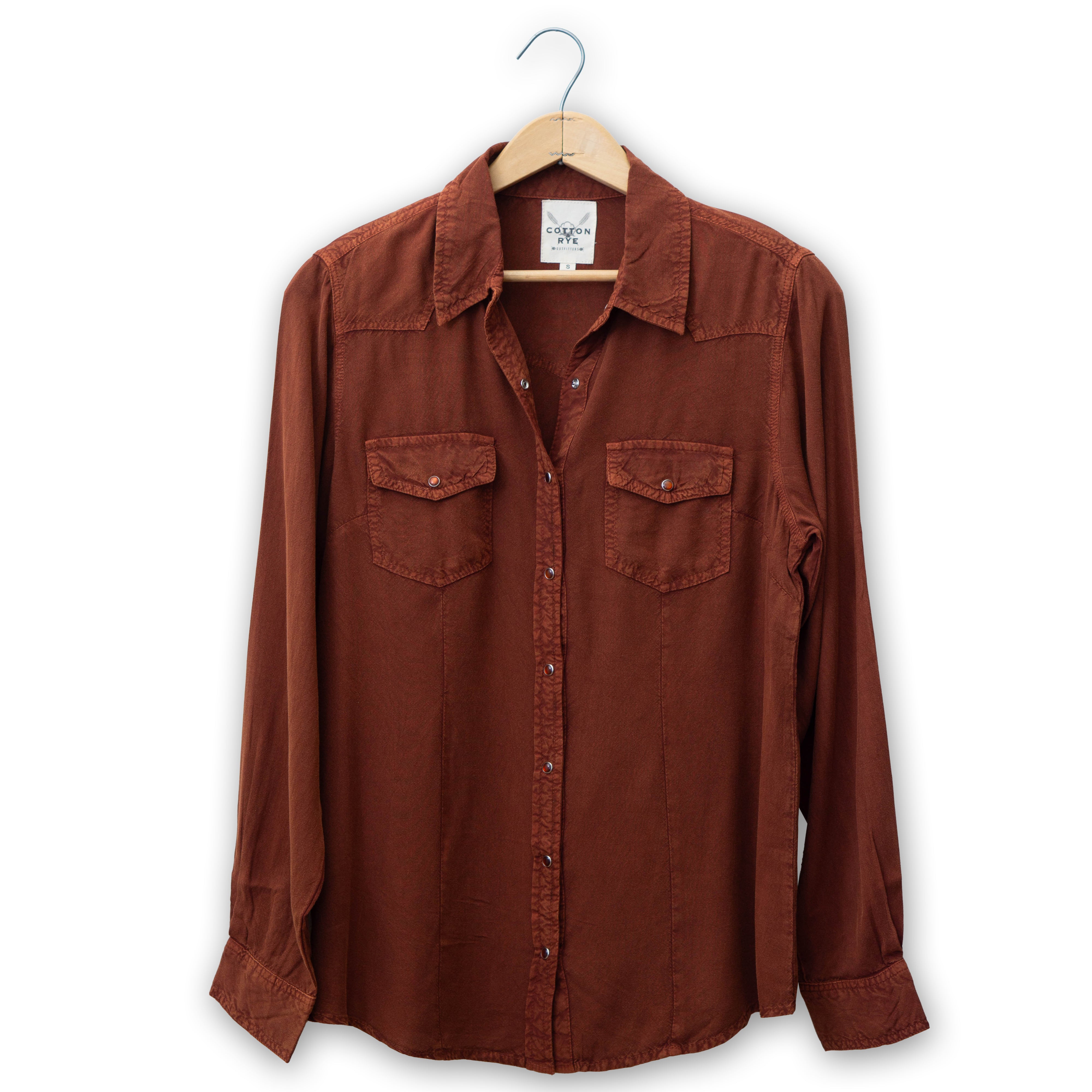 Long Sleeve Snap Shirt by Cotton & Rye #CRW9223RD