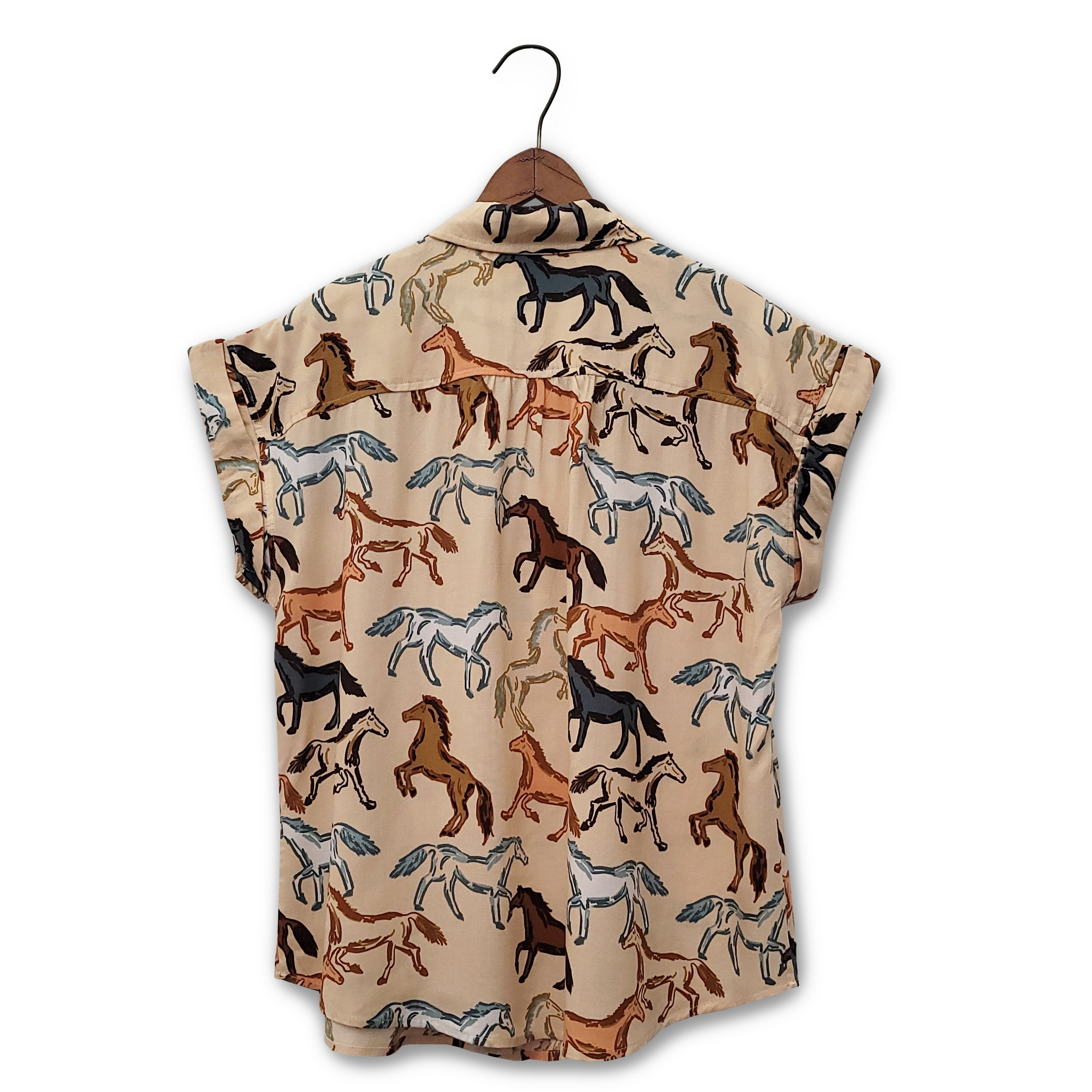 Wild Horses Print Shirt by Cotton & Rye #CRW915M