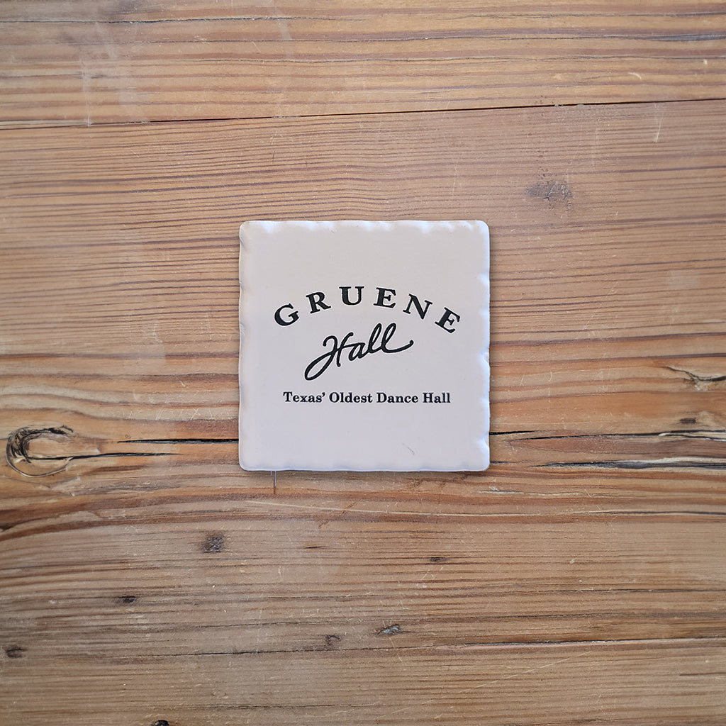 Gruene Hall logo ceramic magnet