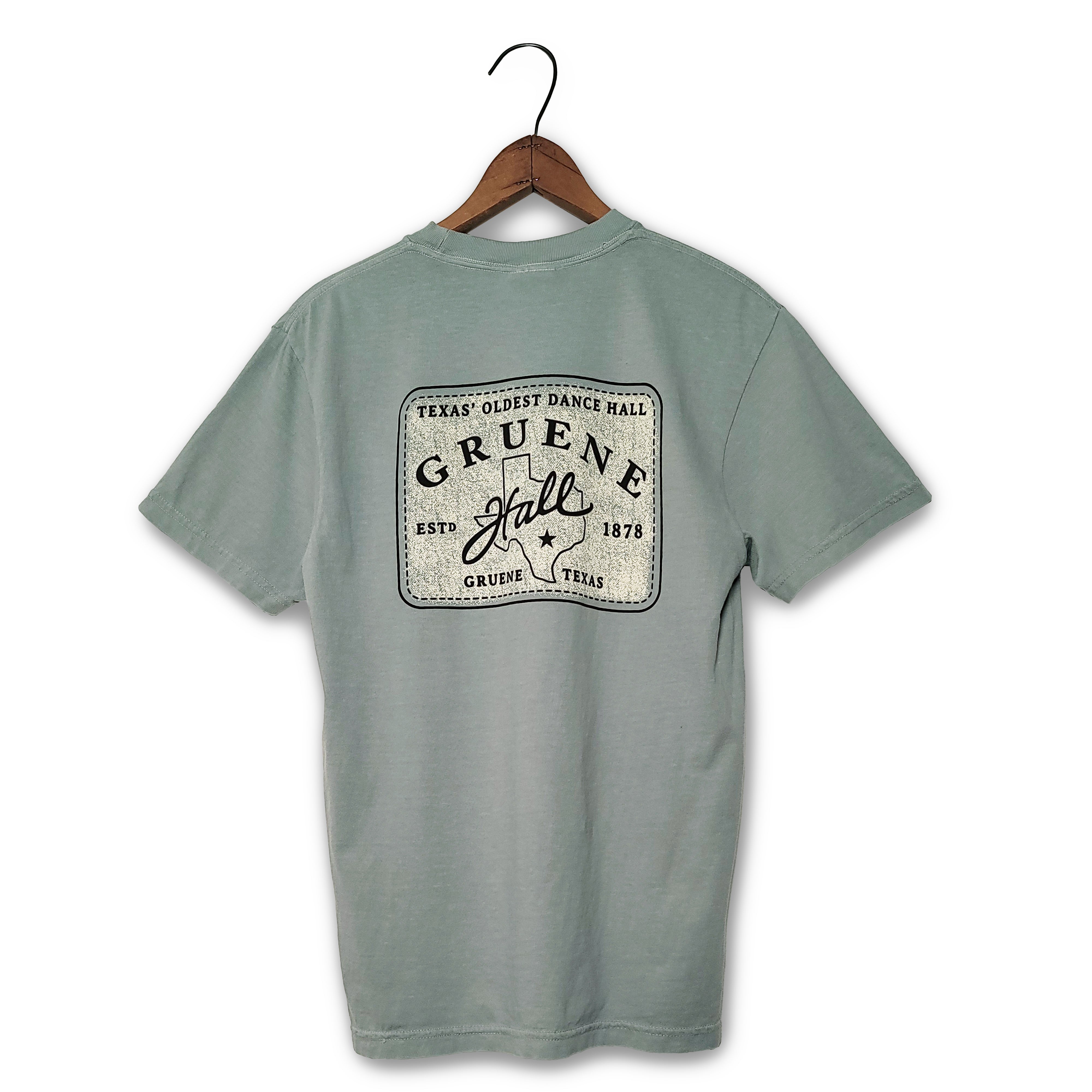 Gruene Hall Leather Patch Comfort Colors tee