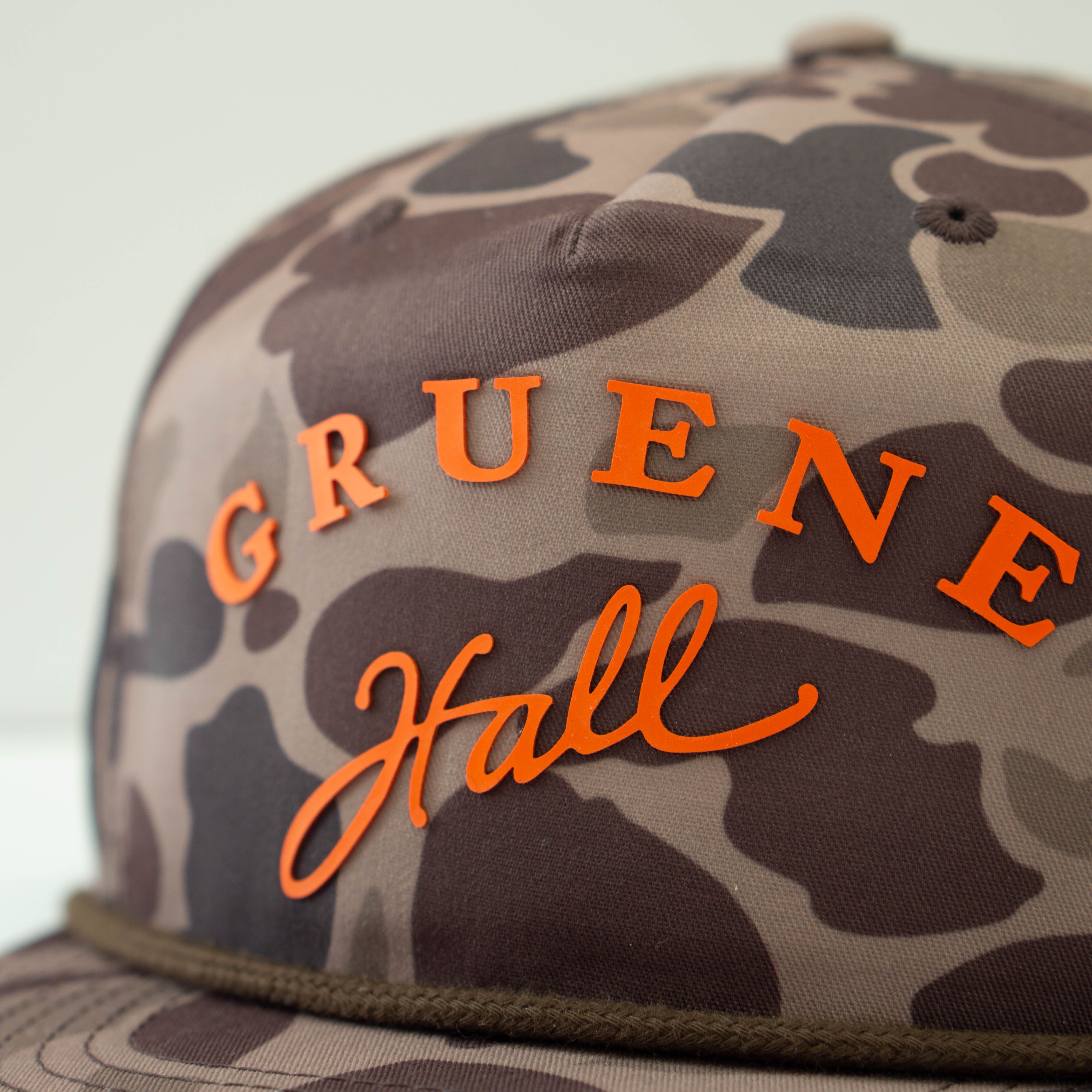 Gruene Hall Silicone Logo Bark Duck Camo Cap #256P