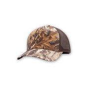 Gruene Hall Silicone Logo Realtree Camo Trucker Cap #112PFP