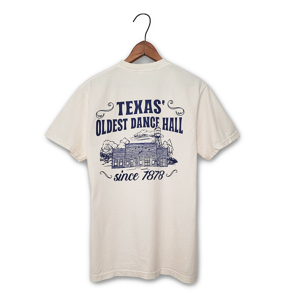 Texas' Oldest Dance Hall Comfort Colors Pocket Tee Cotton Eyed Joe's