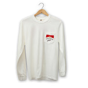 Gruene Hall Red Pack Comfort Colors Long Sleeve Pocket Tee