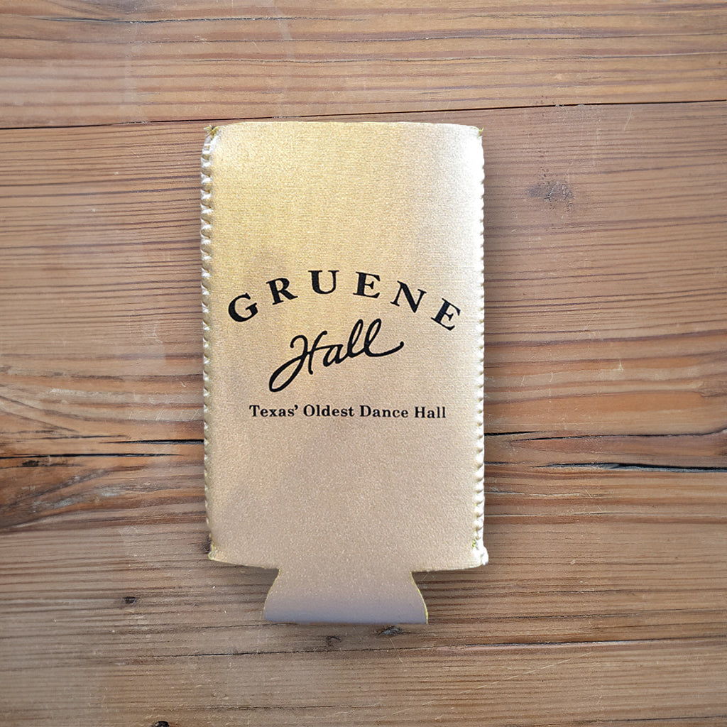 Gruene Hall Logo Metallic Slim Koozie