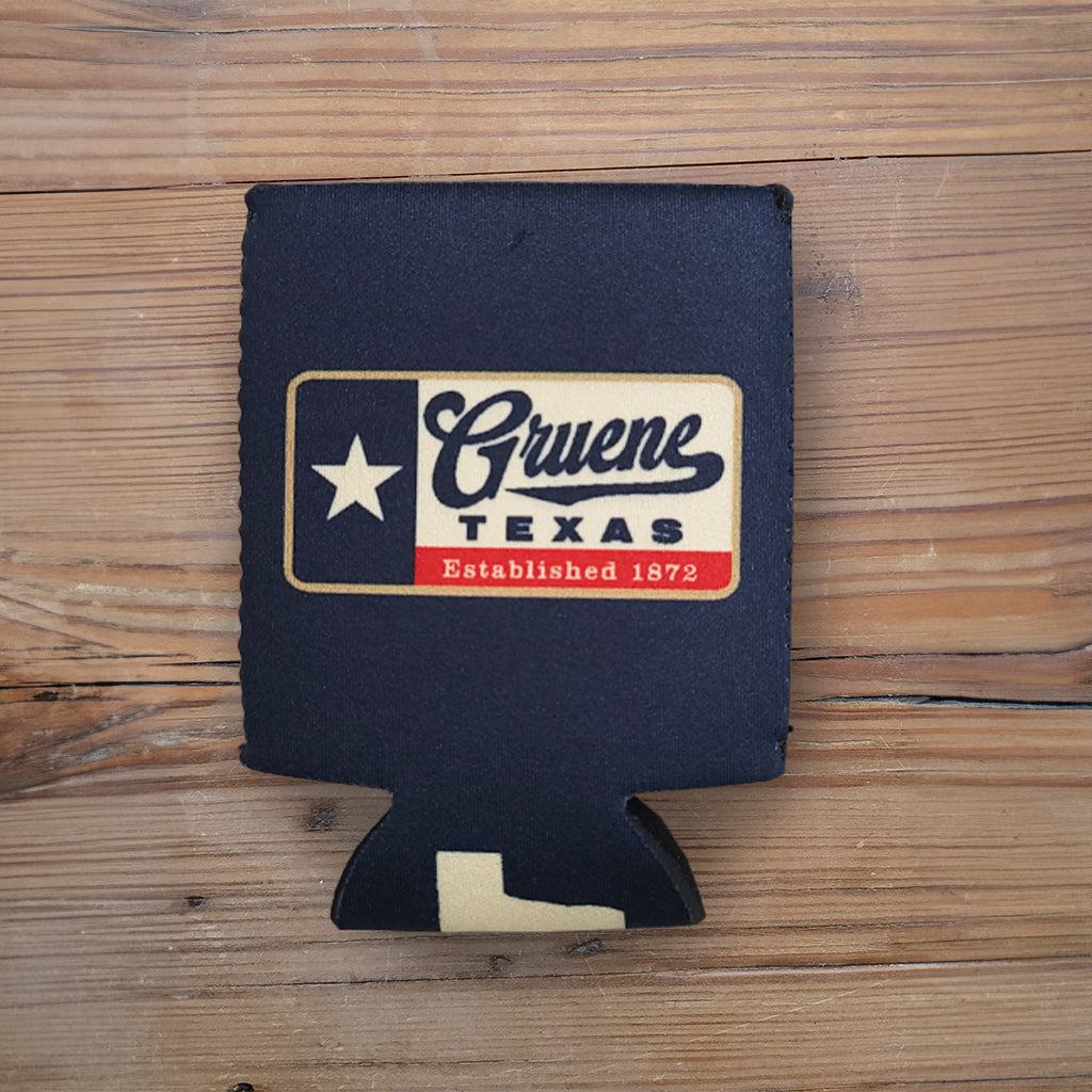 Gruene Texas Flag 1872 Koozie Cotton Eyed Joe's