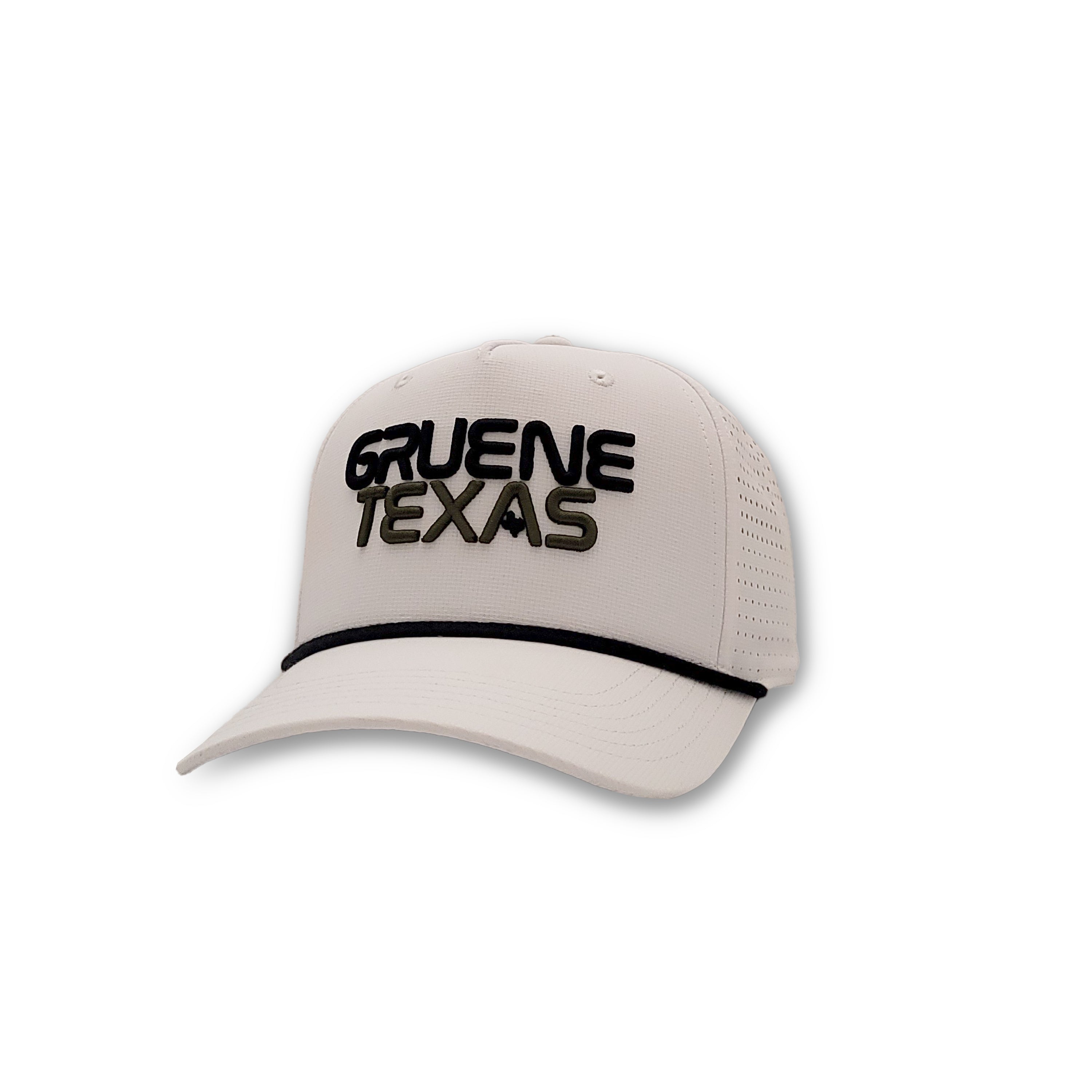 Gruene Texas Perforated Golf Cap #JFI-22030JR WHITE