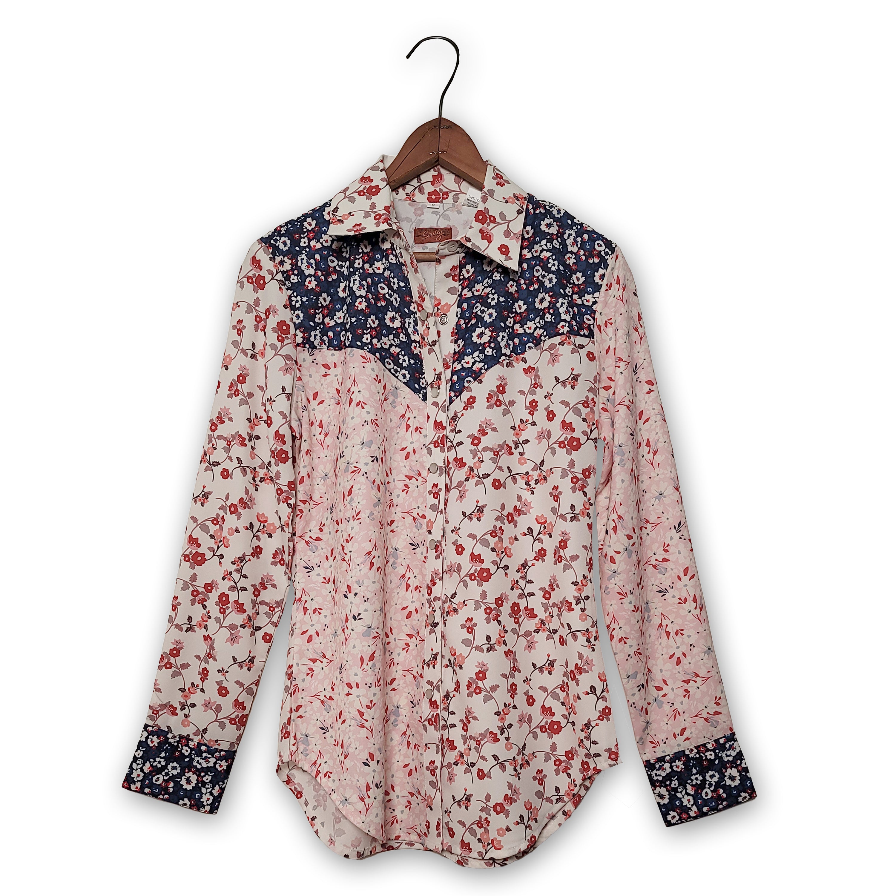 Multi Fabric Vintage Blouse by Scully #HC829