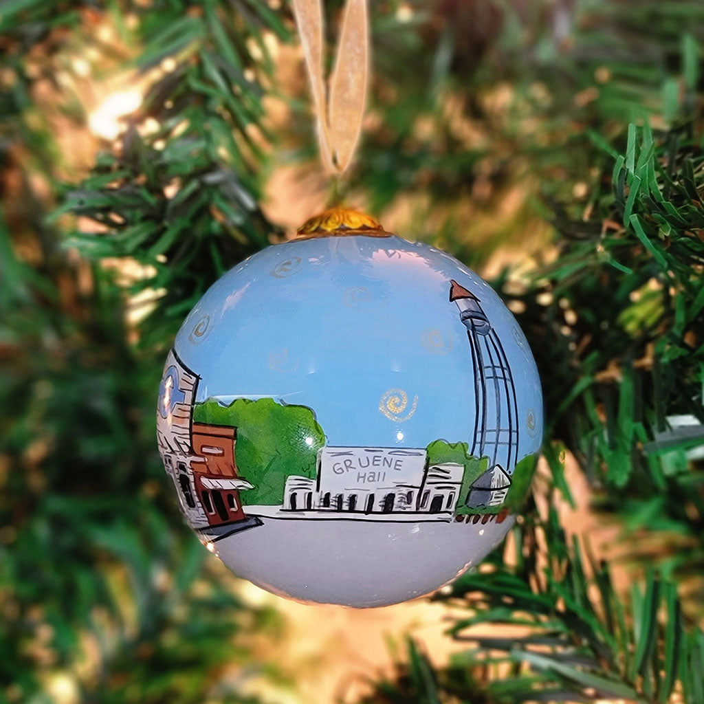 Gruene Historic District holiday ornament by Kitty Keller