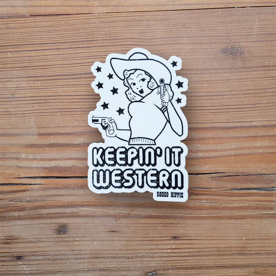 Keep It Western Sticker by Rodeo Hippie