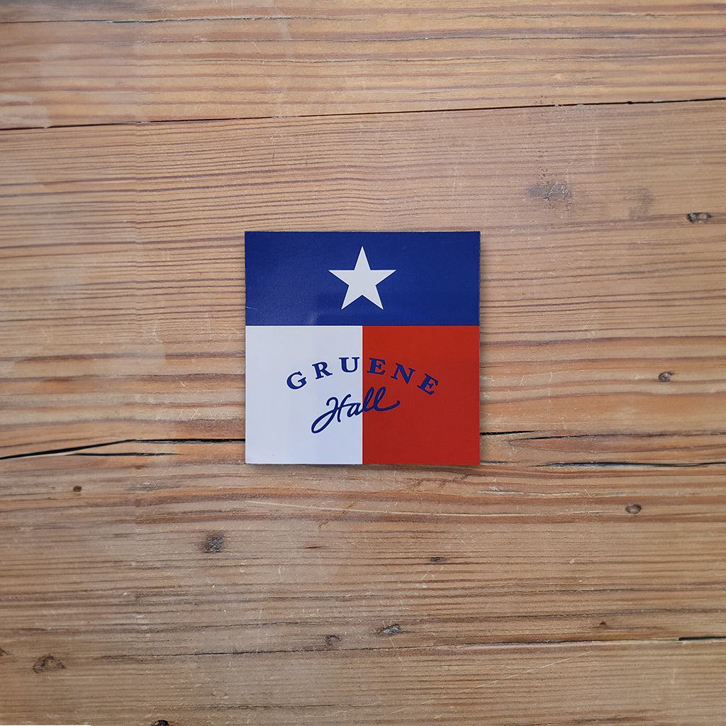 Gruene Hall logo Texas flag magnet
