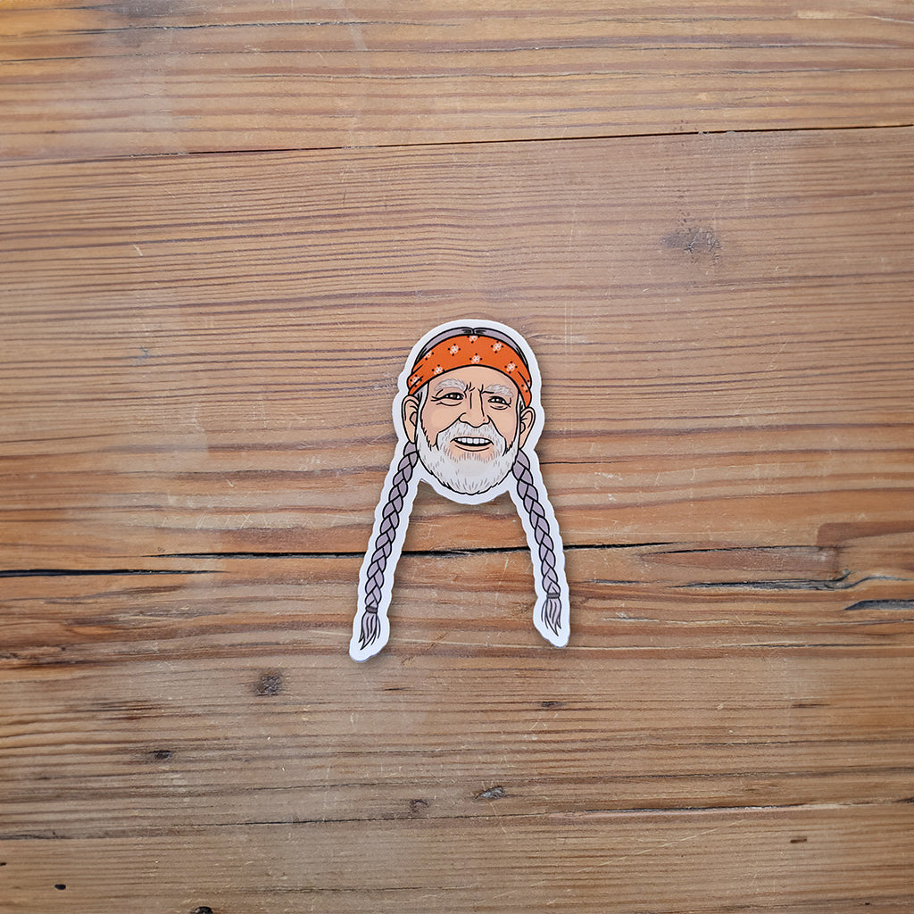 Willie head sticker
