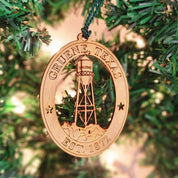 Gruene Water Tower Wooden Ornament
