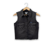 Women's Denim Sleeveless Snap Shirt by Wrangler #112362281