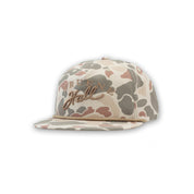Gruene Hall 3D Embroidered Logo Harvest Duck Camo Rope Cap #256P