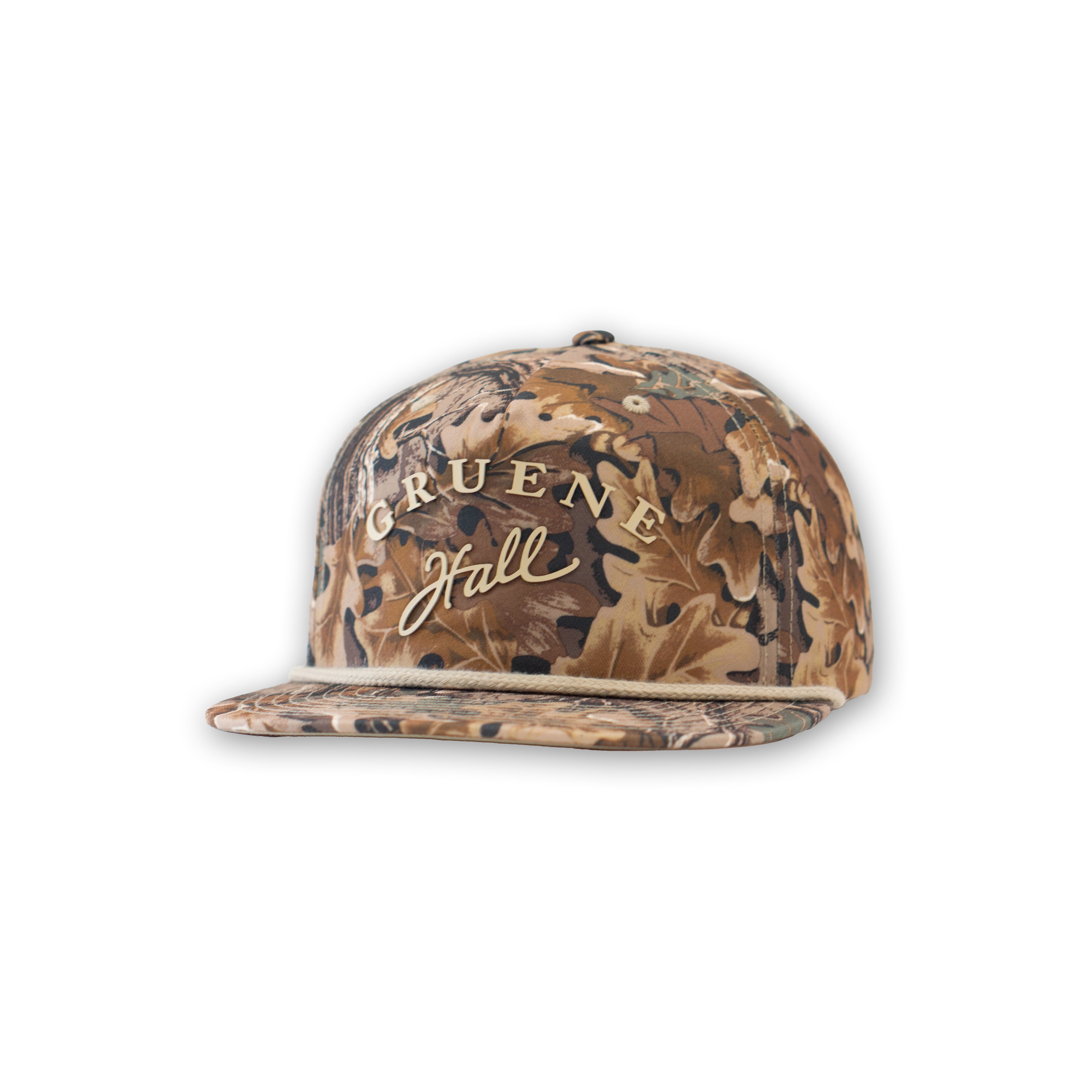 Gruene Hall Silicone Logo Realtree Edge Camo Rope Cap #256P
