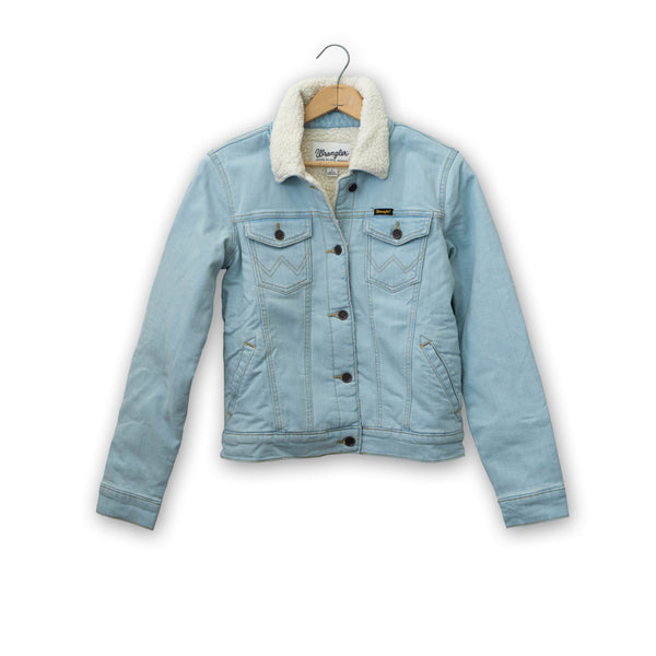 Women's Retro Sherpa Lined Jacket by Wrangler #112317322