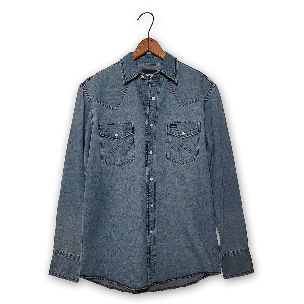 Vintage-Inspired Western Snap Work Shirt by Wrangler #112345068