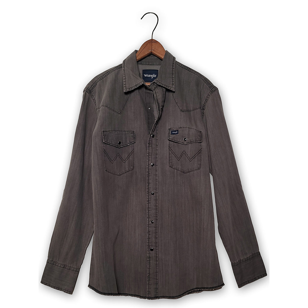 Vintage-Inspired Western Snap Work Shirt by Wrangler #112345071