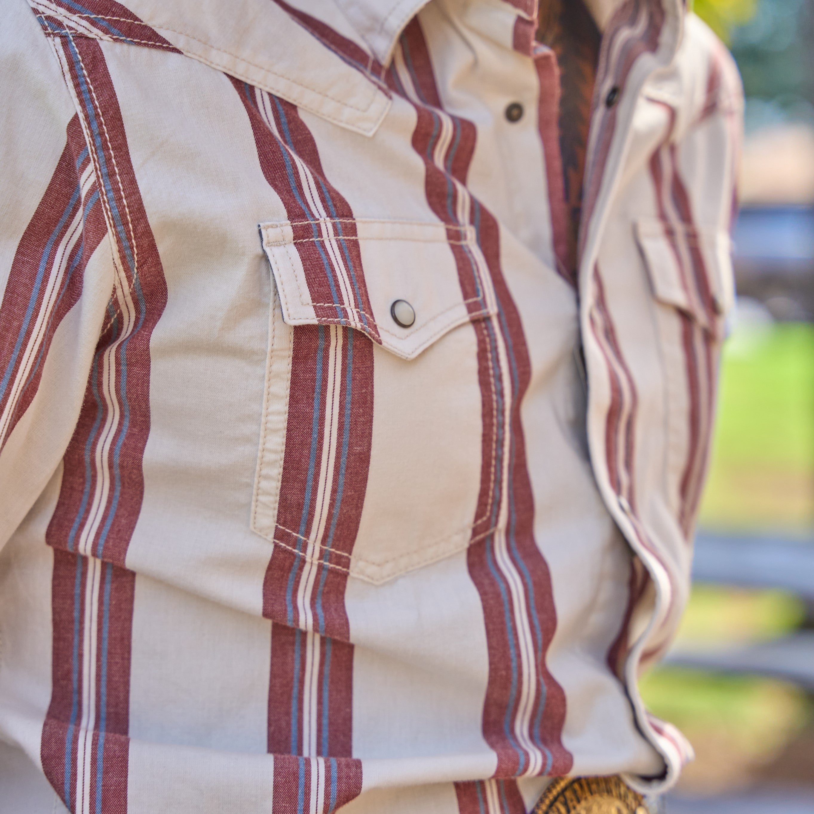 Vintage-Inspired Brushpopper Snap Shirt by Wrangler #112359922