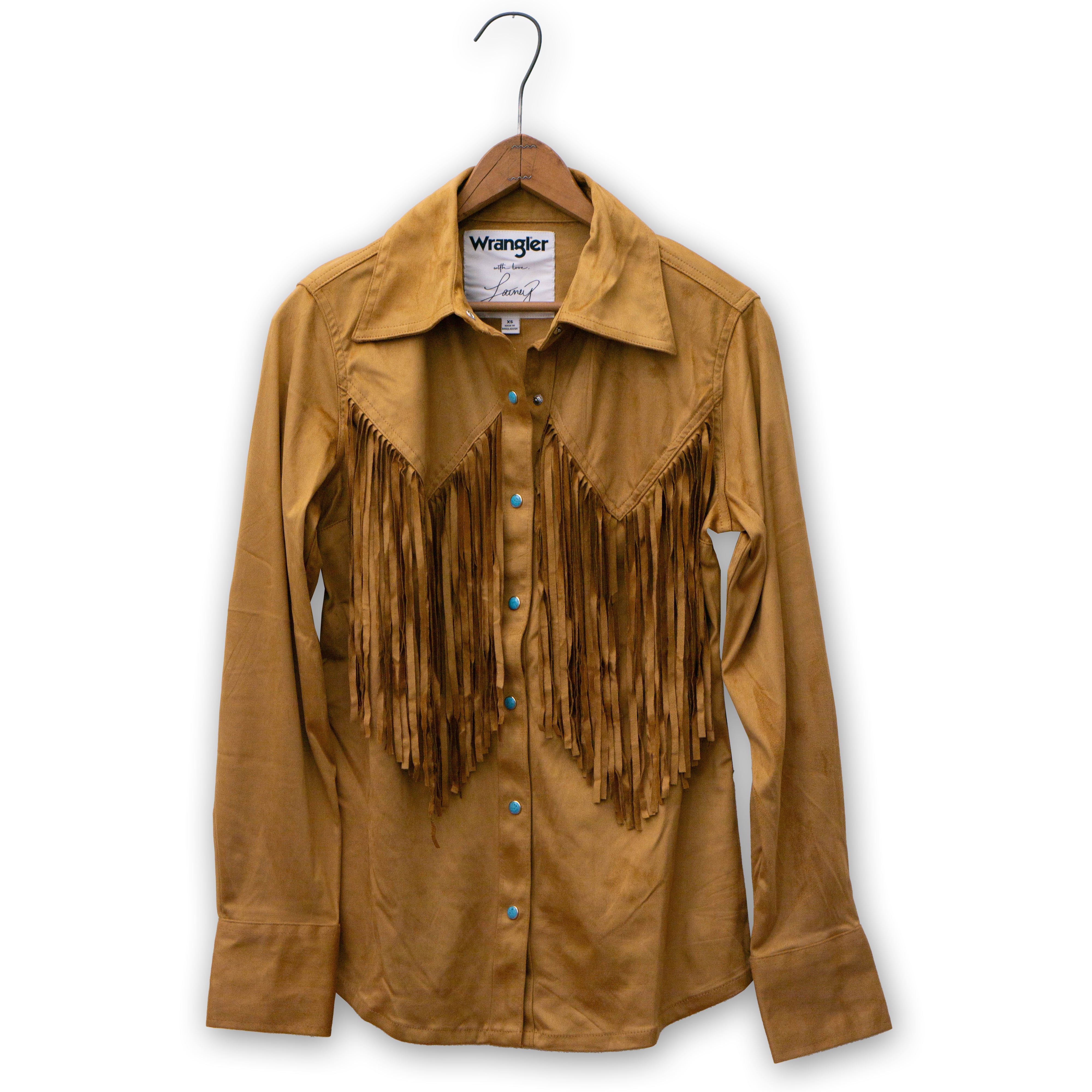 Wrangler x Lainey Wilson Fringe Snap Shirt #112360615 BONE BROTH