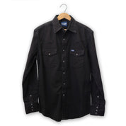 Classic Denim Long Sleeve Snap Shirt by Wrangler #112361702 BLACK