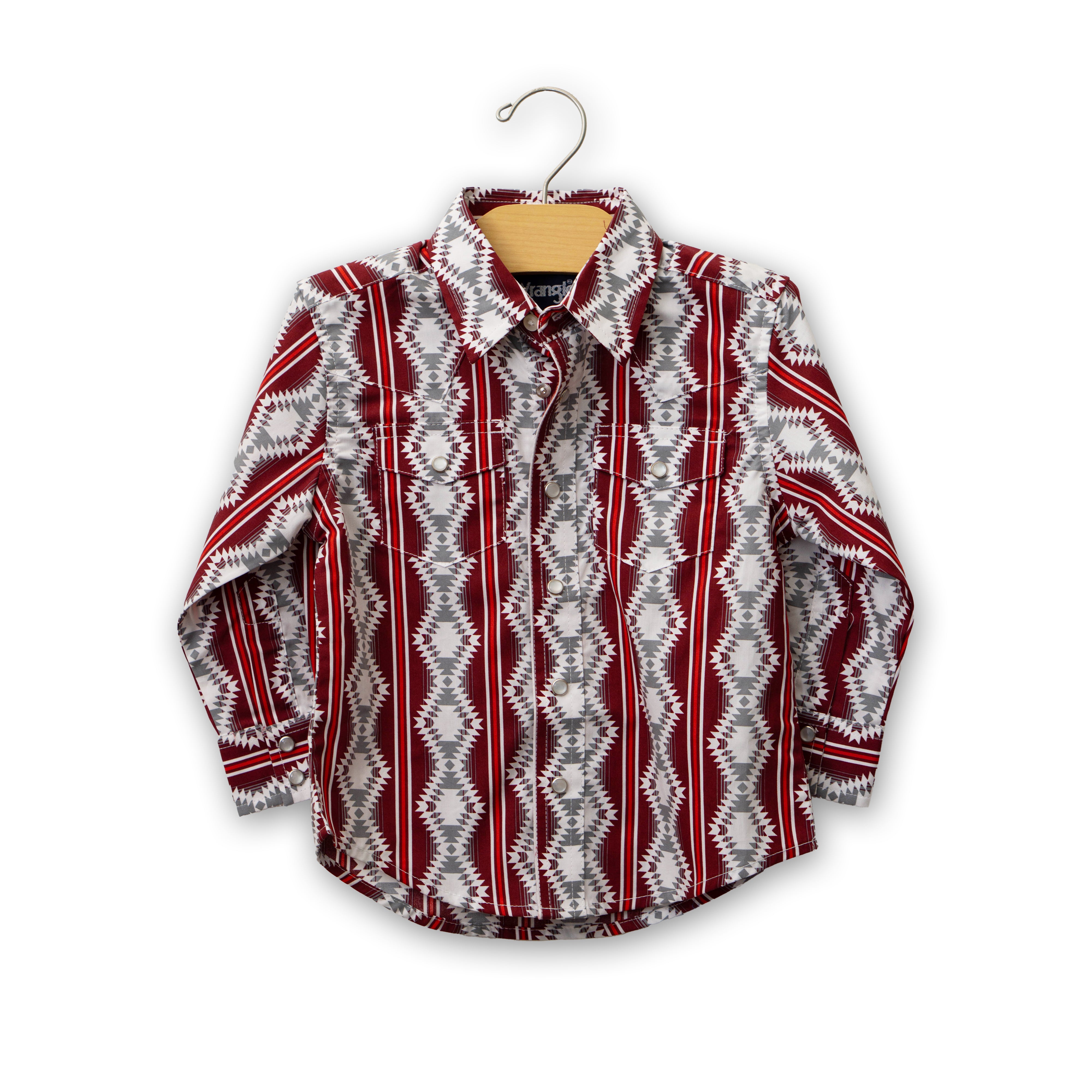 Youth Checotah Long Sleeve Snap Shirt by Wrangler #112367719