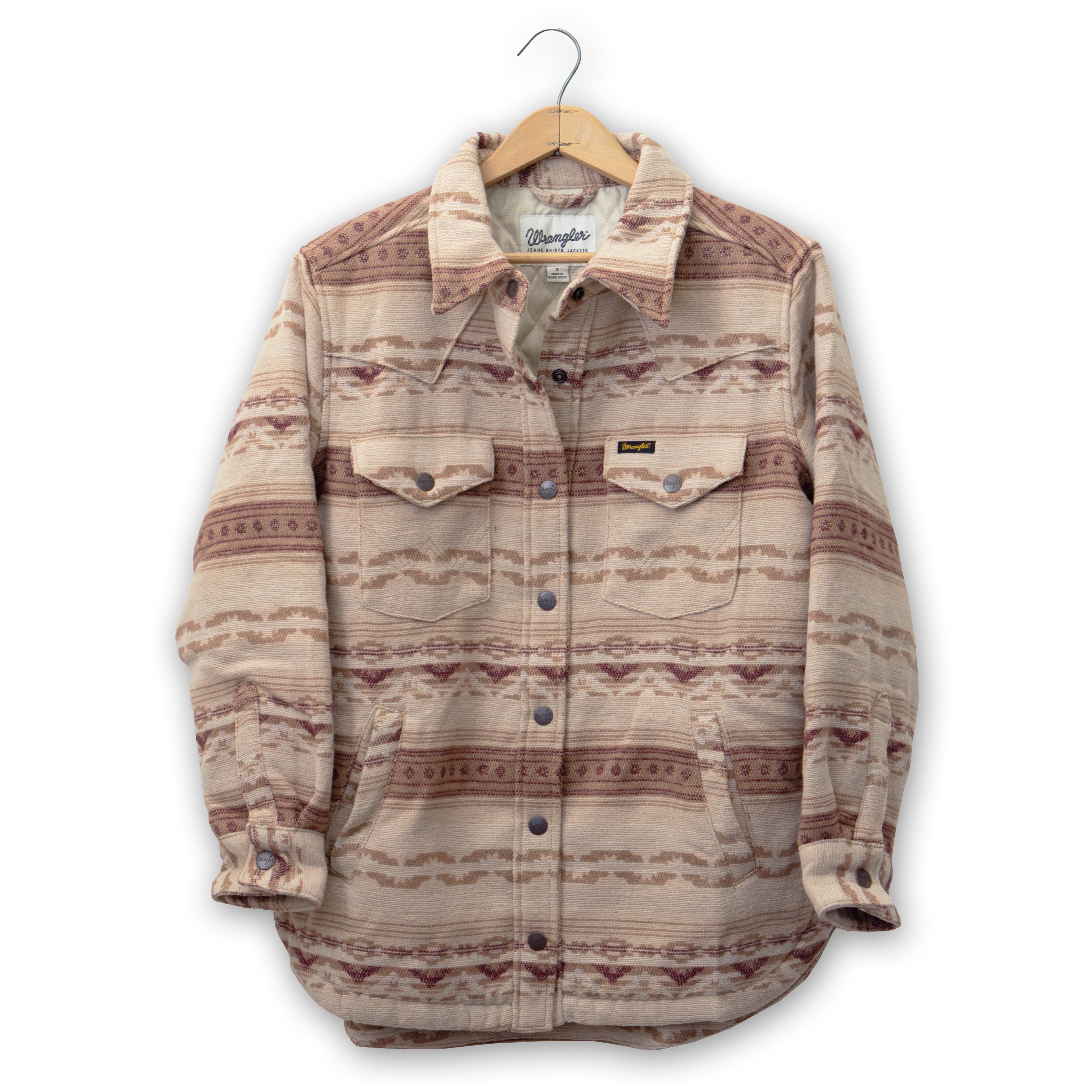 Women's Quilted Jacquard Shacket by Wrangler #112368300