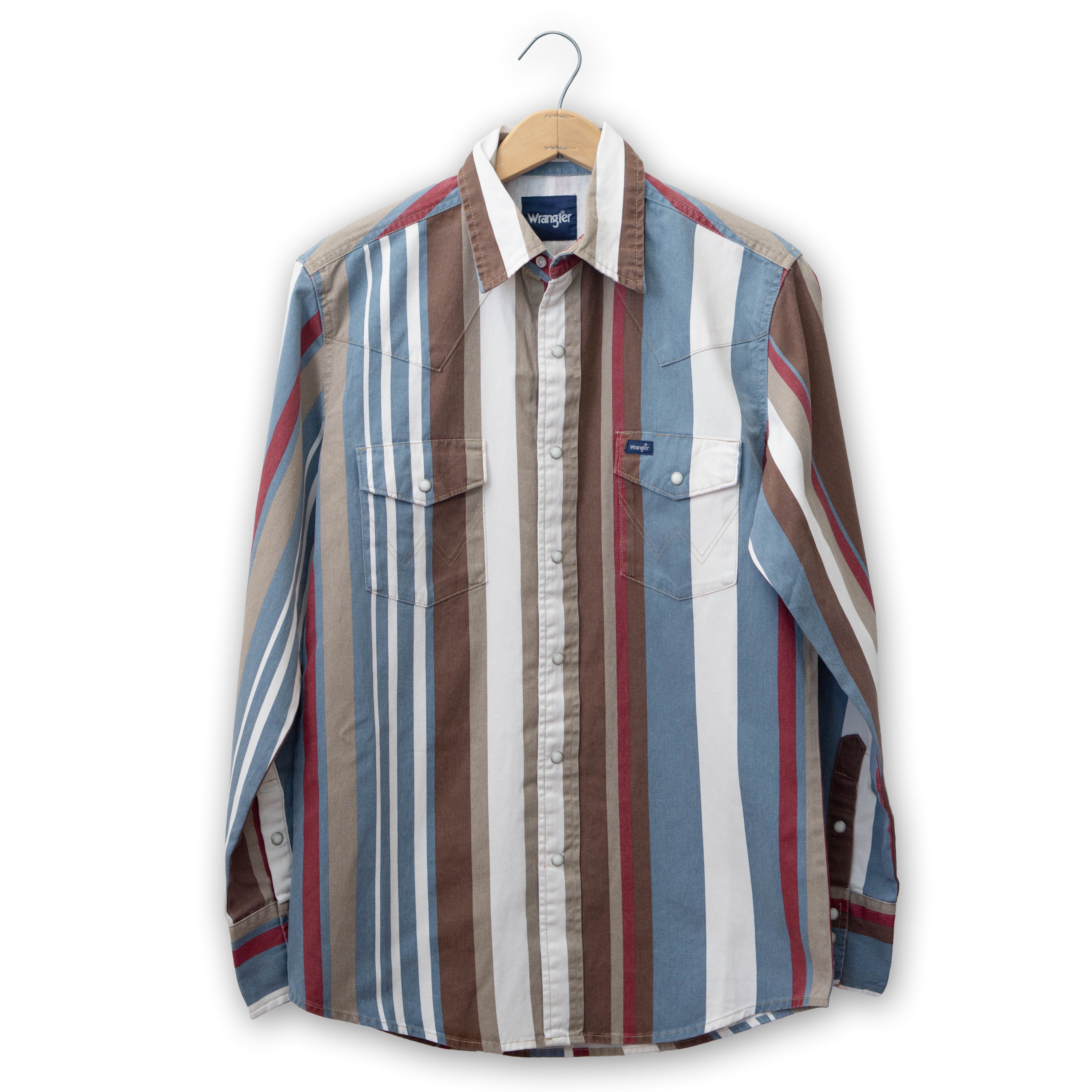Vintage-Inspired Brushpopper Snap Shirt by Wrangler #112375204