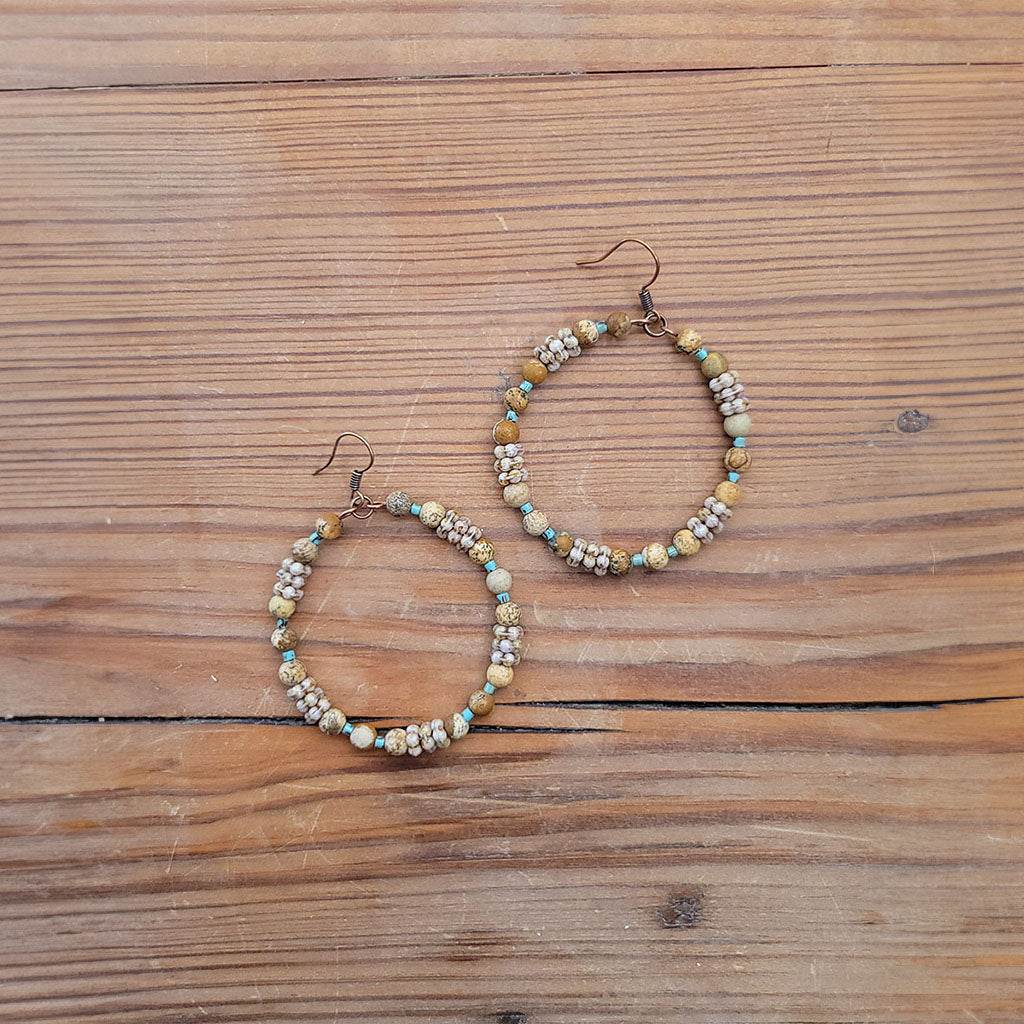 Cattle Drive Hoop Earrings #2-46