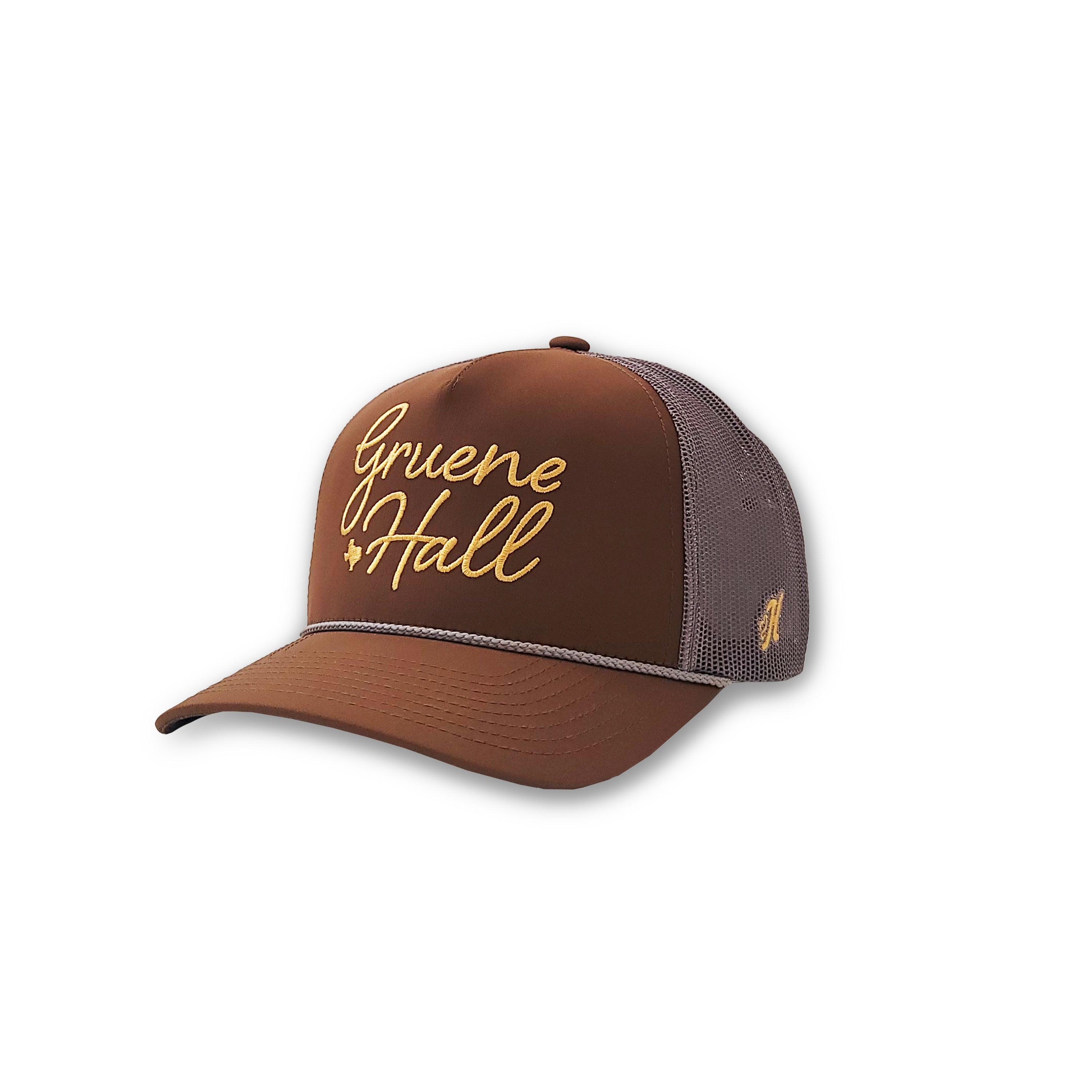 Hooey x Gruene Hall Stitched Trucker Cap  #2387T-BRN/GRY