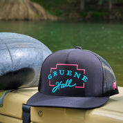 Hooey x Gruene Hall Logo Silhouette Embroidered Cap #GH2408T-BKPK