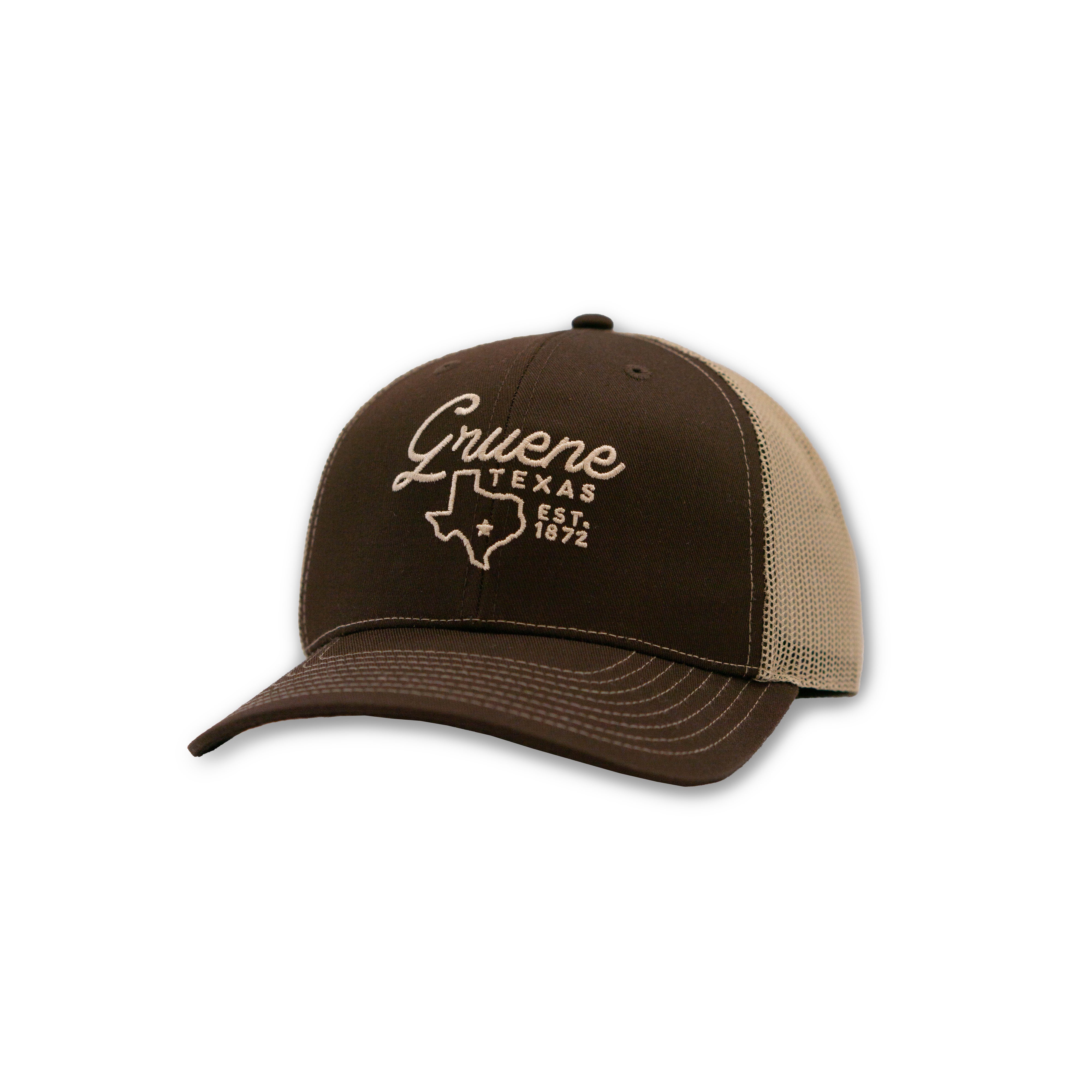 Gruene Texas 1872 Trucker Cap #26918-0286 BROWN