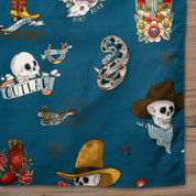 Cowboy Skulls Bandana by Rockmount #4144-BLU