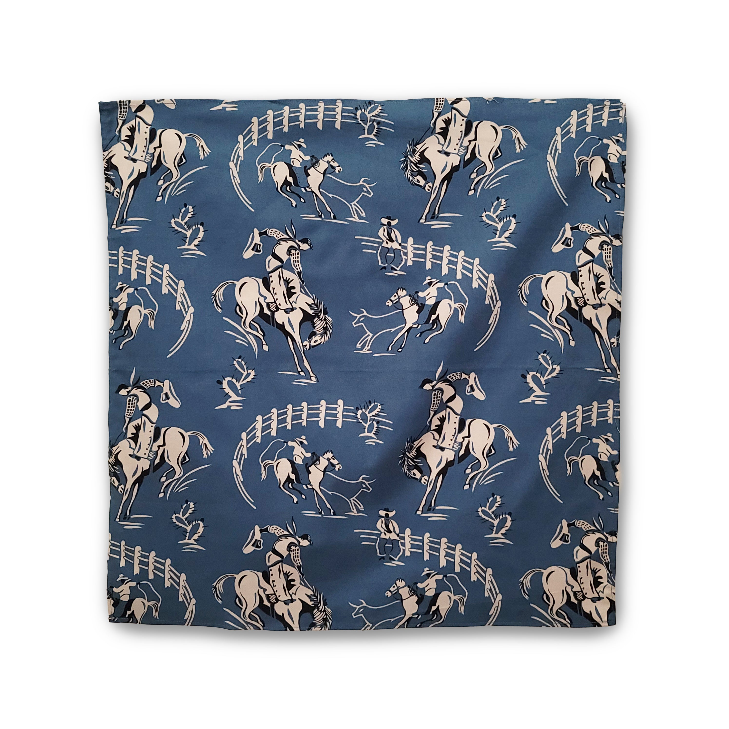 Broncs Bandana by Rockmount #4174-BLU