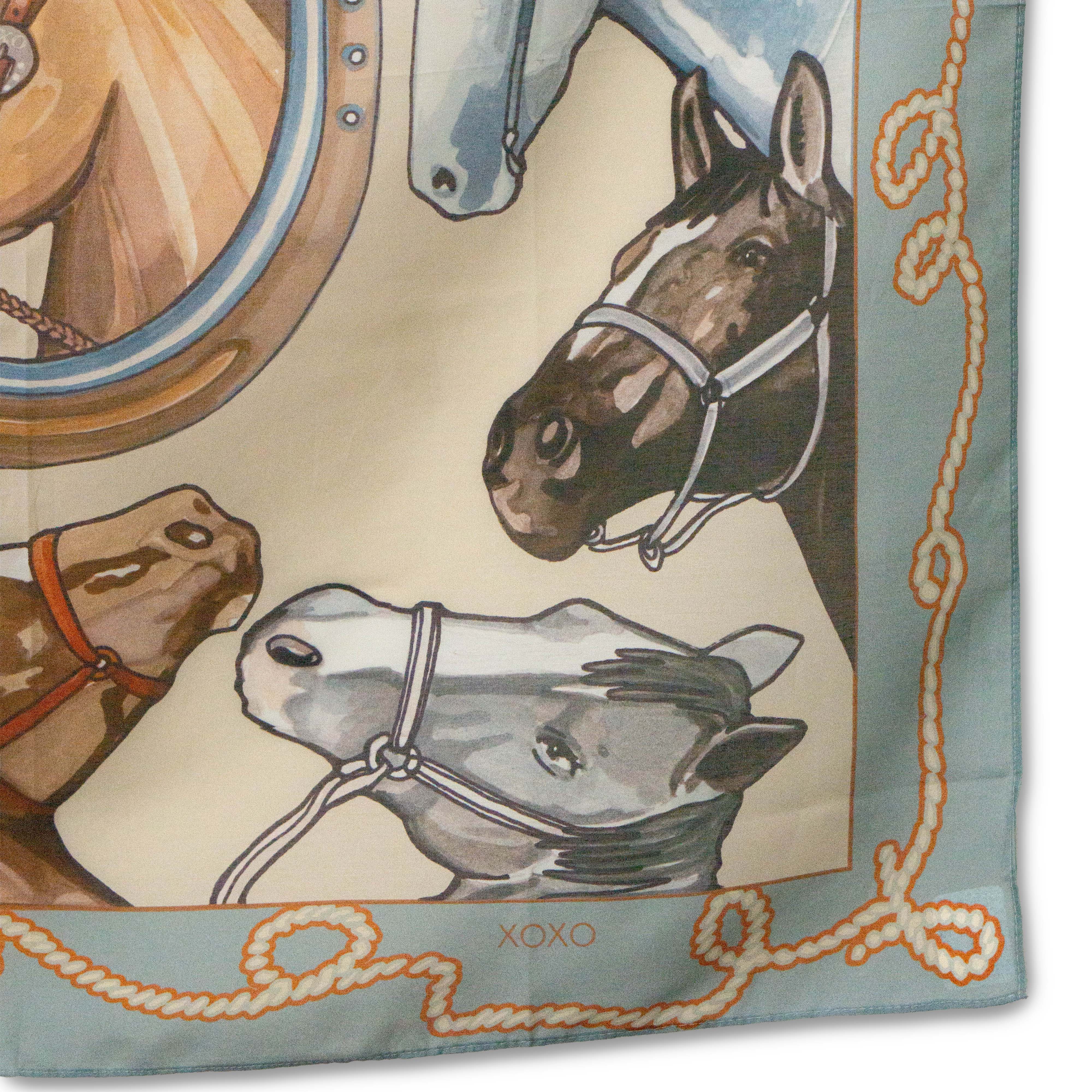 Pretty Little Horses Art Scarf #5-8