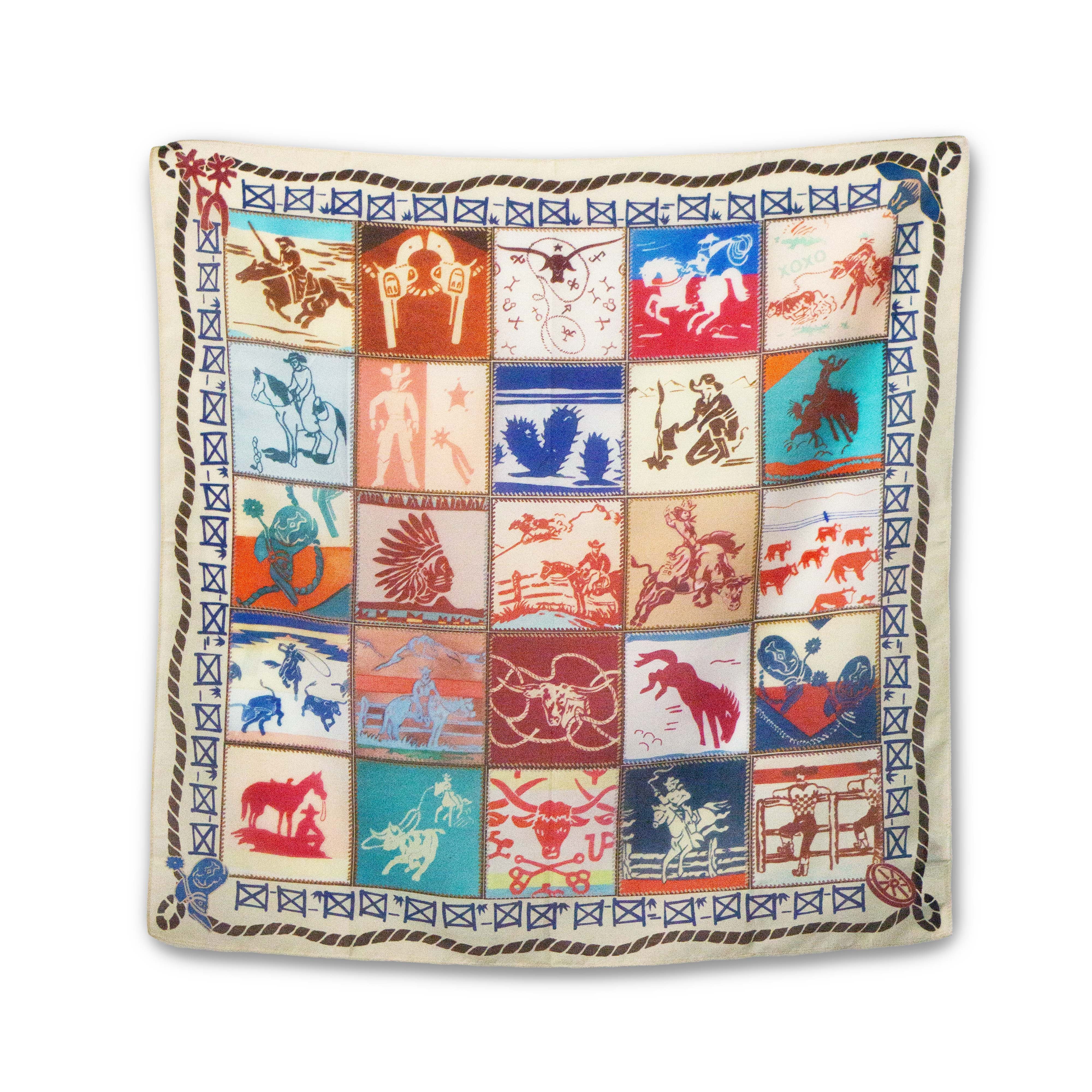 Camp Blanket Art Scarf #5-9