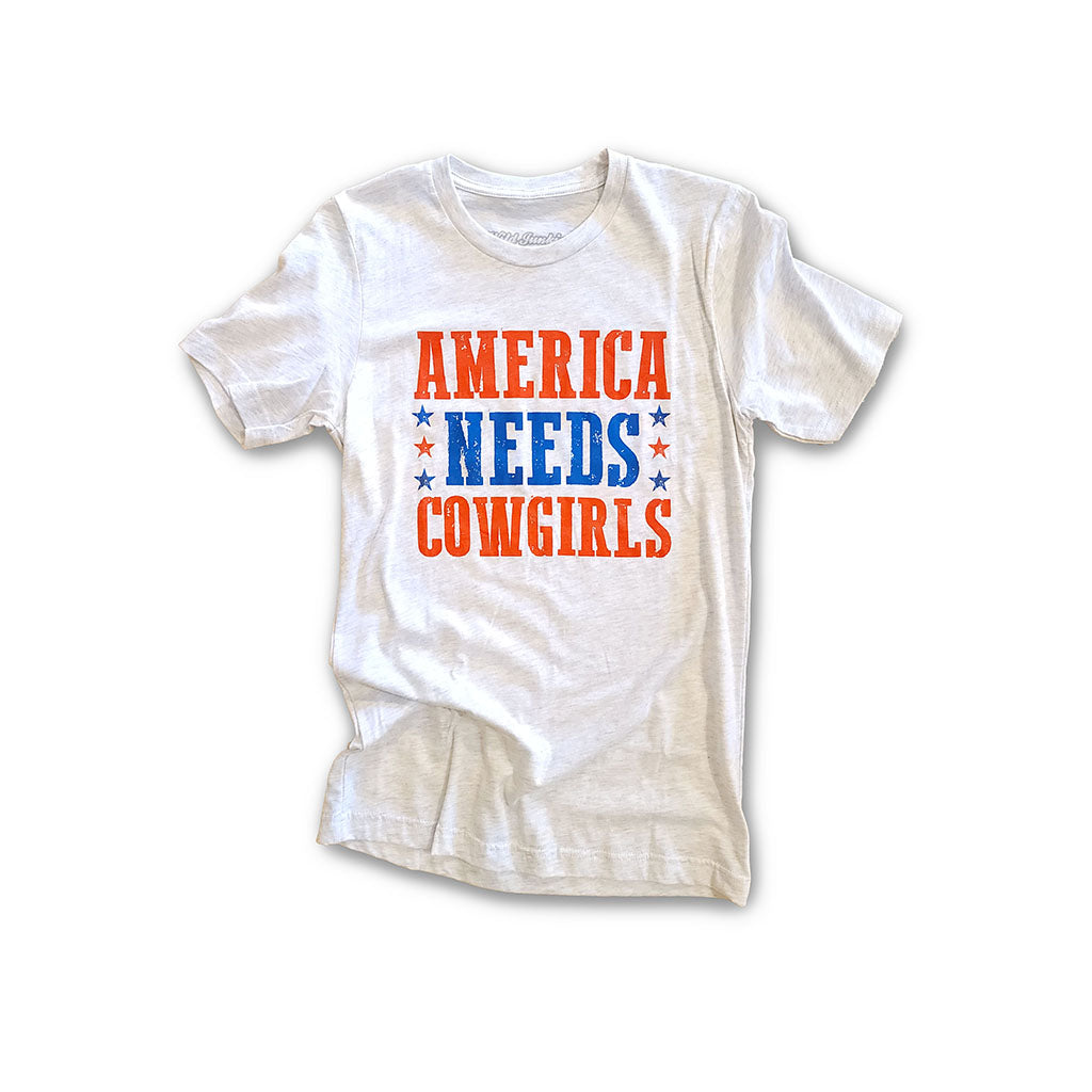 America Needs Cowgirls tee