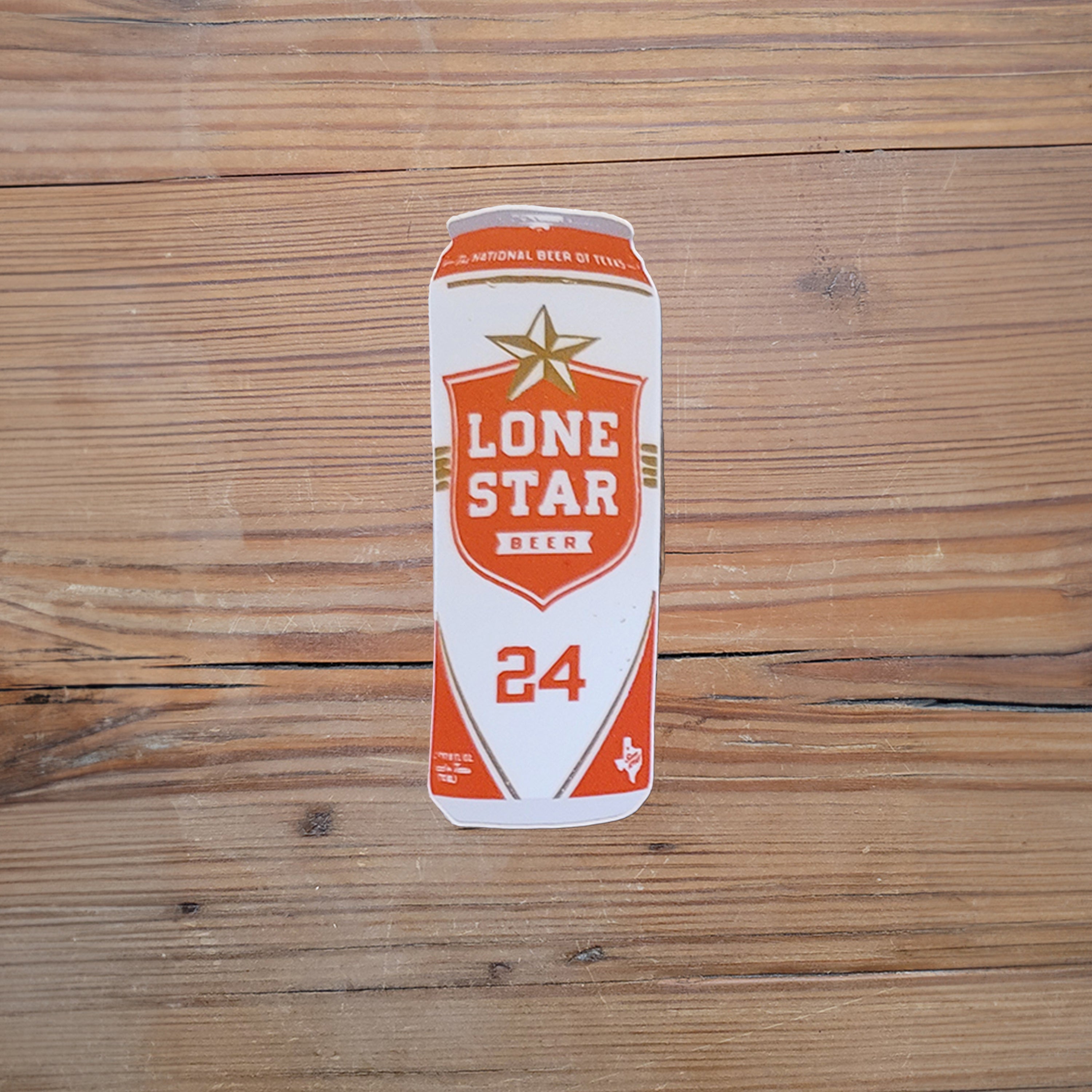 Lone Star Beer Can Sticker