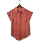 Dobby Shirt by Cotton & Rye #CRW936K Coral