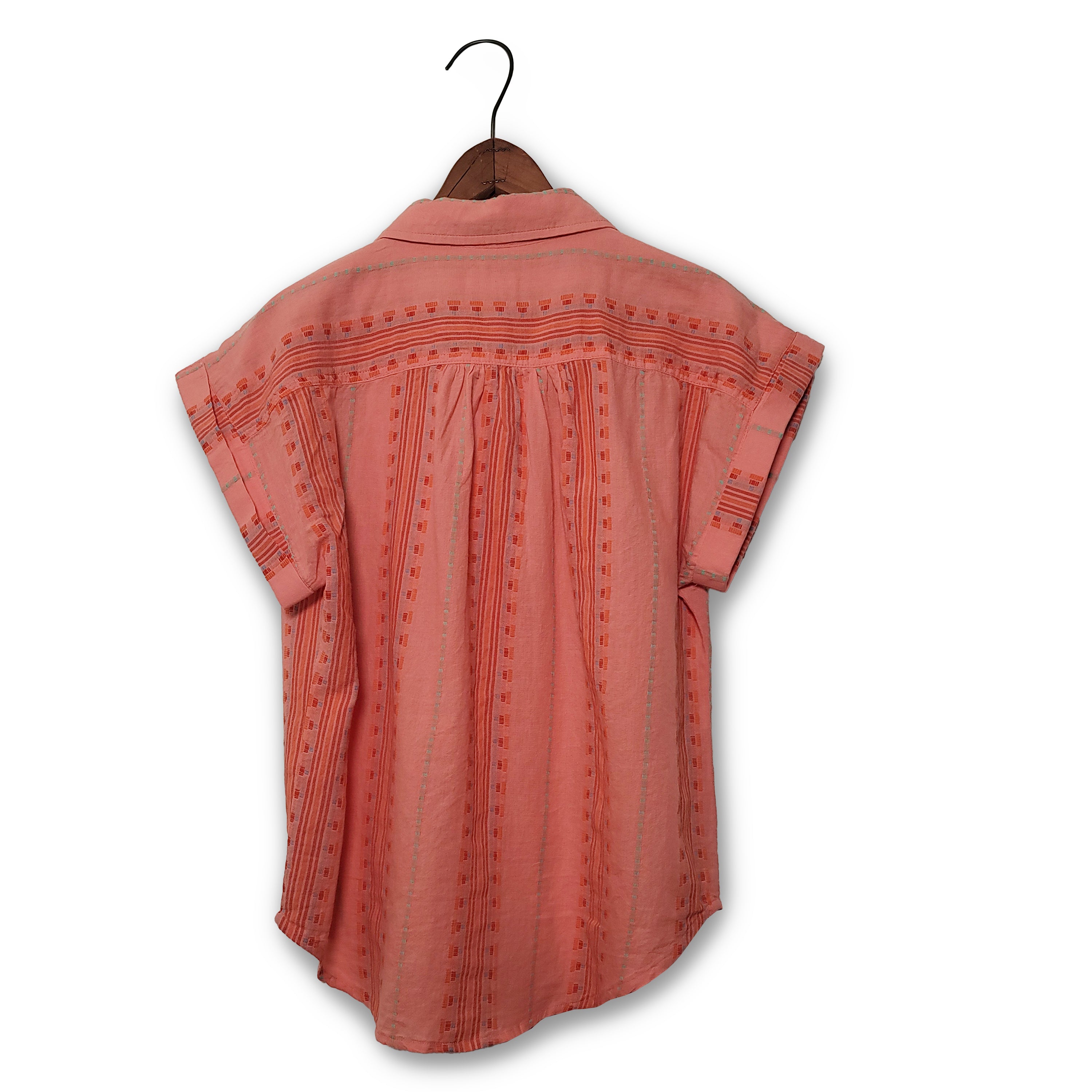 Dobby Shirt by Cotton & Rye #CRW936K Coral