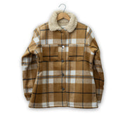 Women's Sherpa Lined Plaid Jacket by Cotton & Rye #CRJ204CA