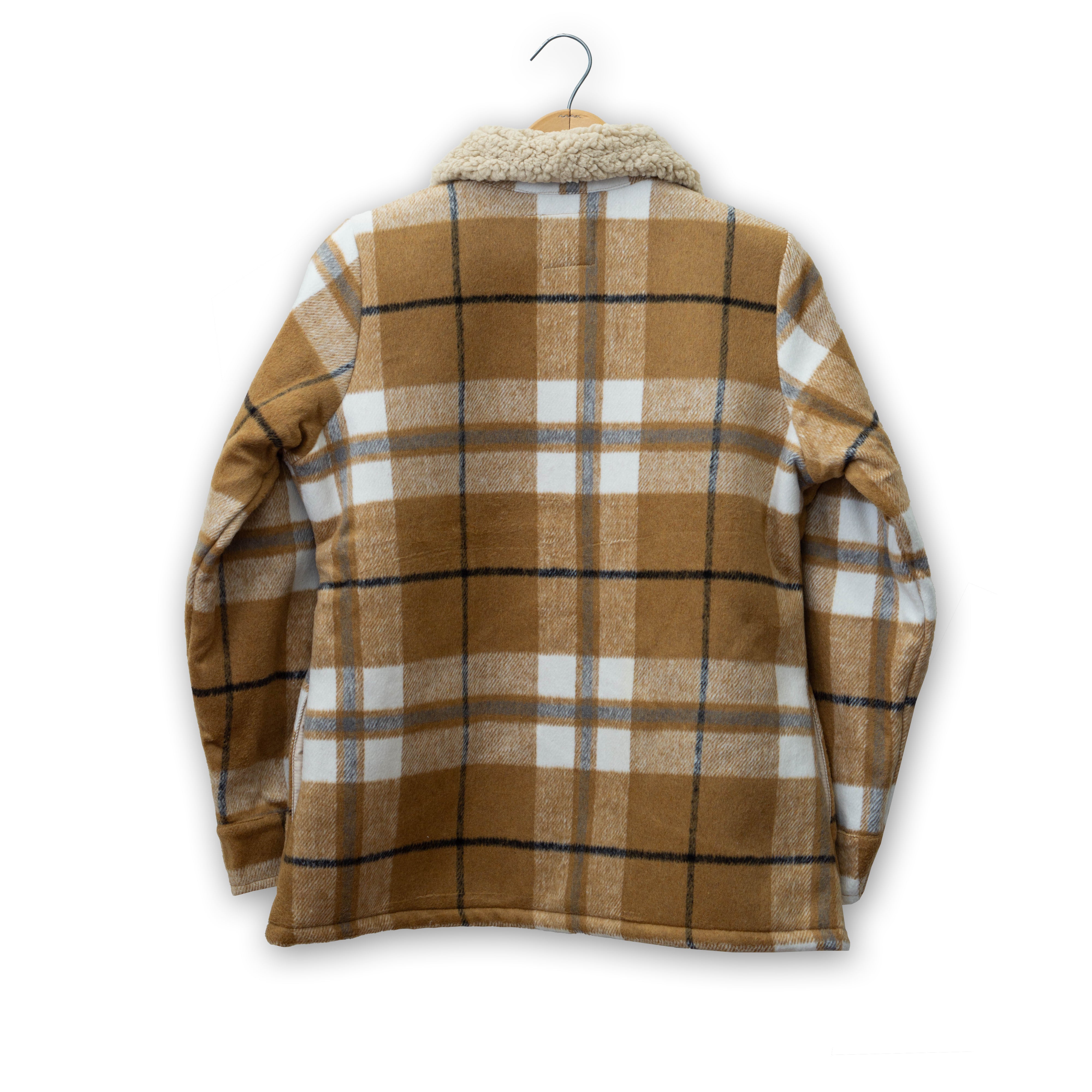 Women's Sherpa Lined Plaid Jacket by Cotton & Rye #CRJ204CA