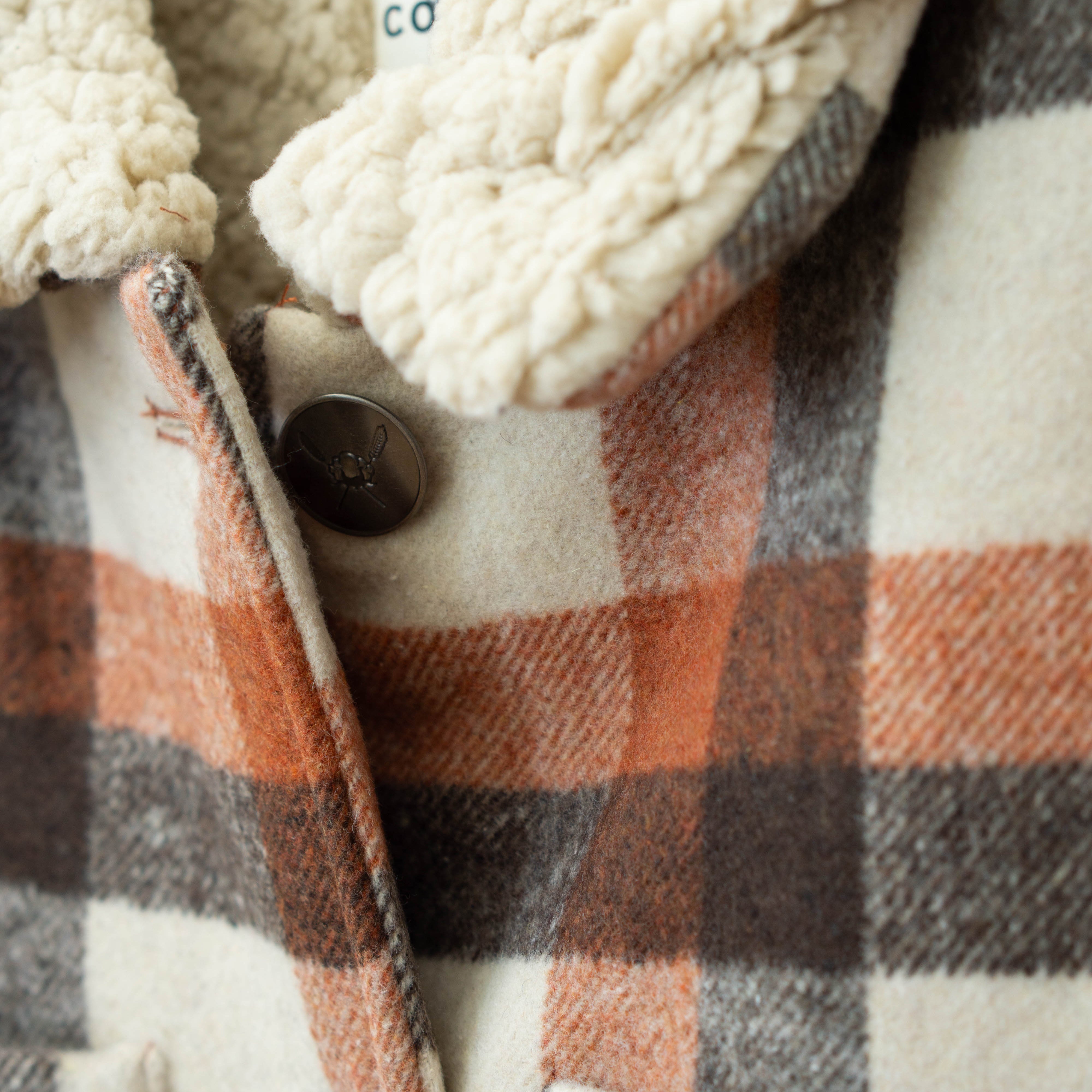 Women's Sherpa Lined Plaid Jacket by Cotton & Rye #CRJ204RT