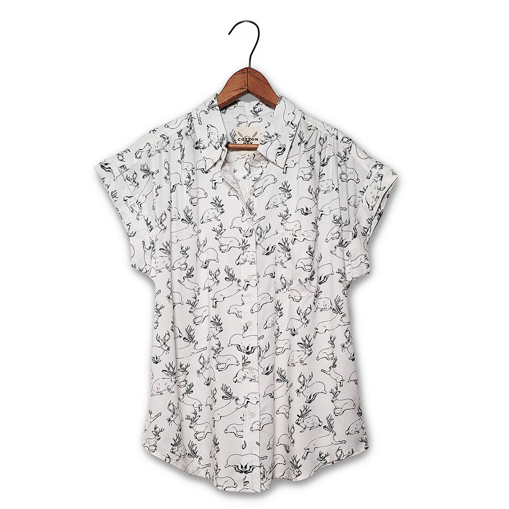 Jackalope Shirt by Cotton & Rye #CRW104W