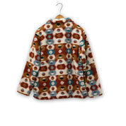 Aztec Inspired Sherpa Pullover by Cotton & Rye #CRK828